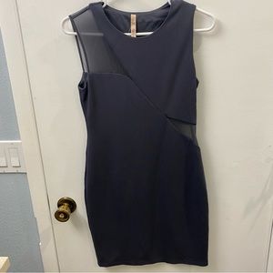 Bailey 44 Gray Domain dress with sheer cutouts.  Size Small.